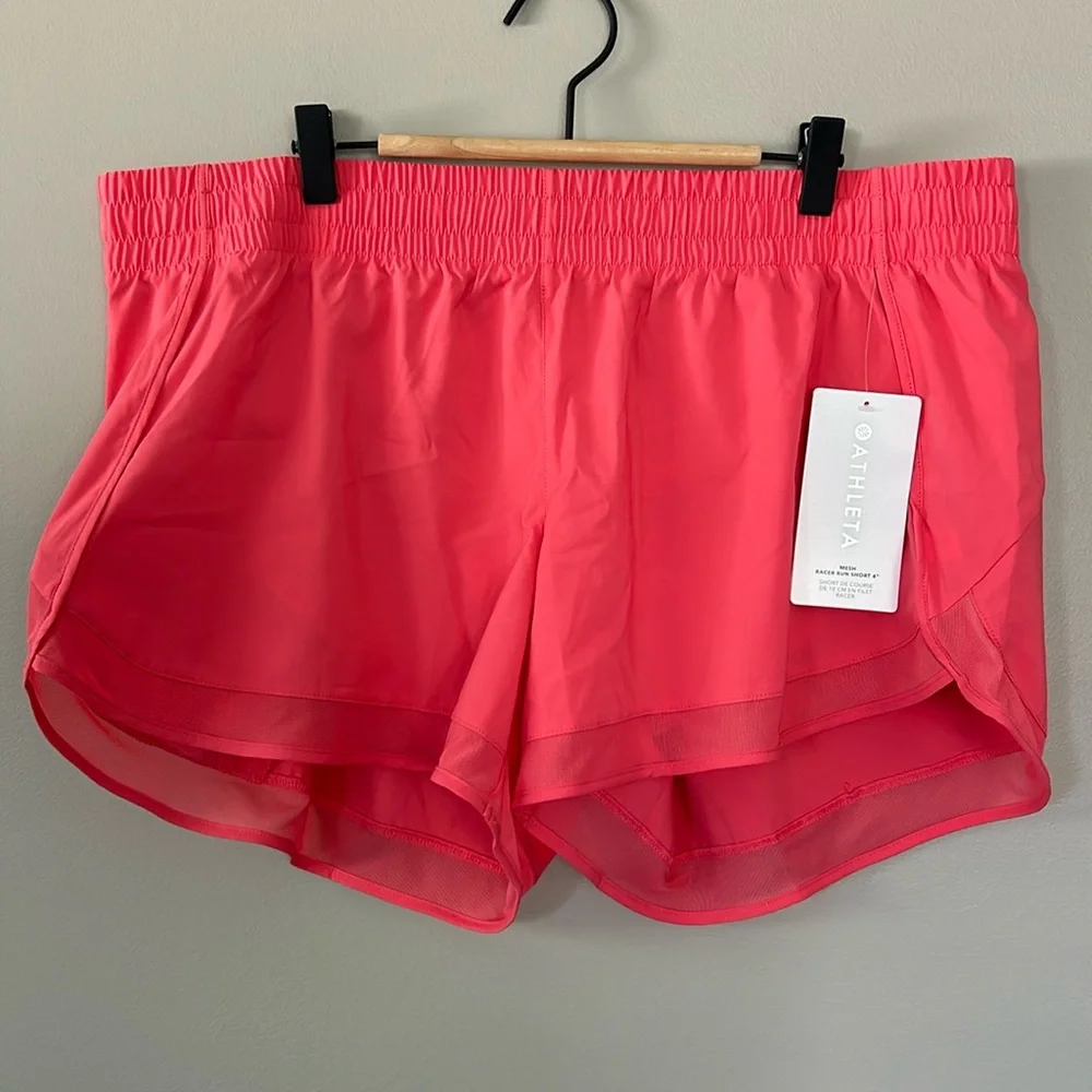 Athleta Mesh Run Racer Short 4” sz XL NWT - Picture 1 of 9